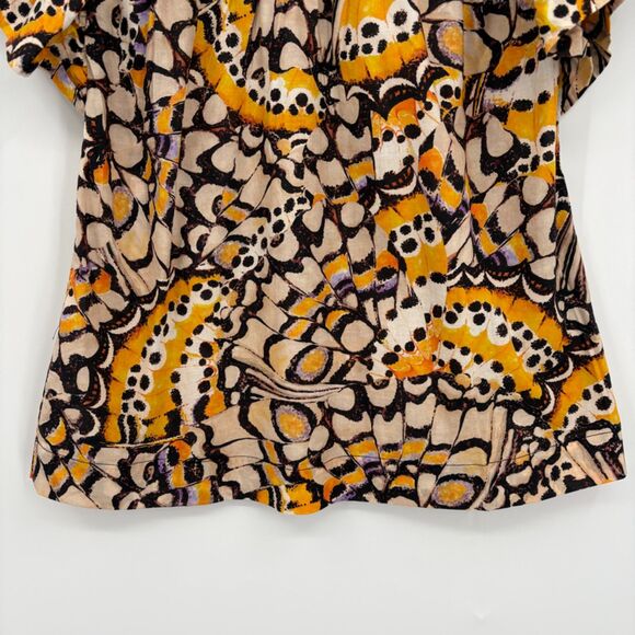 Dear John Stephany Top in Printed Lady Yellow Women’s‎ Size Small, Boho Nature - Picture 5 of 9